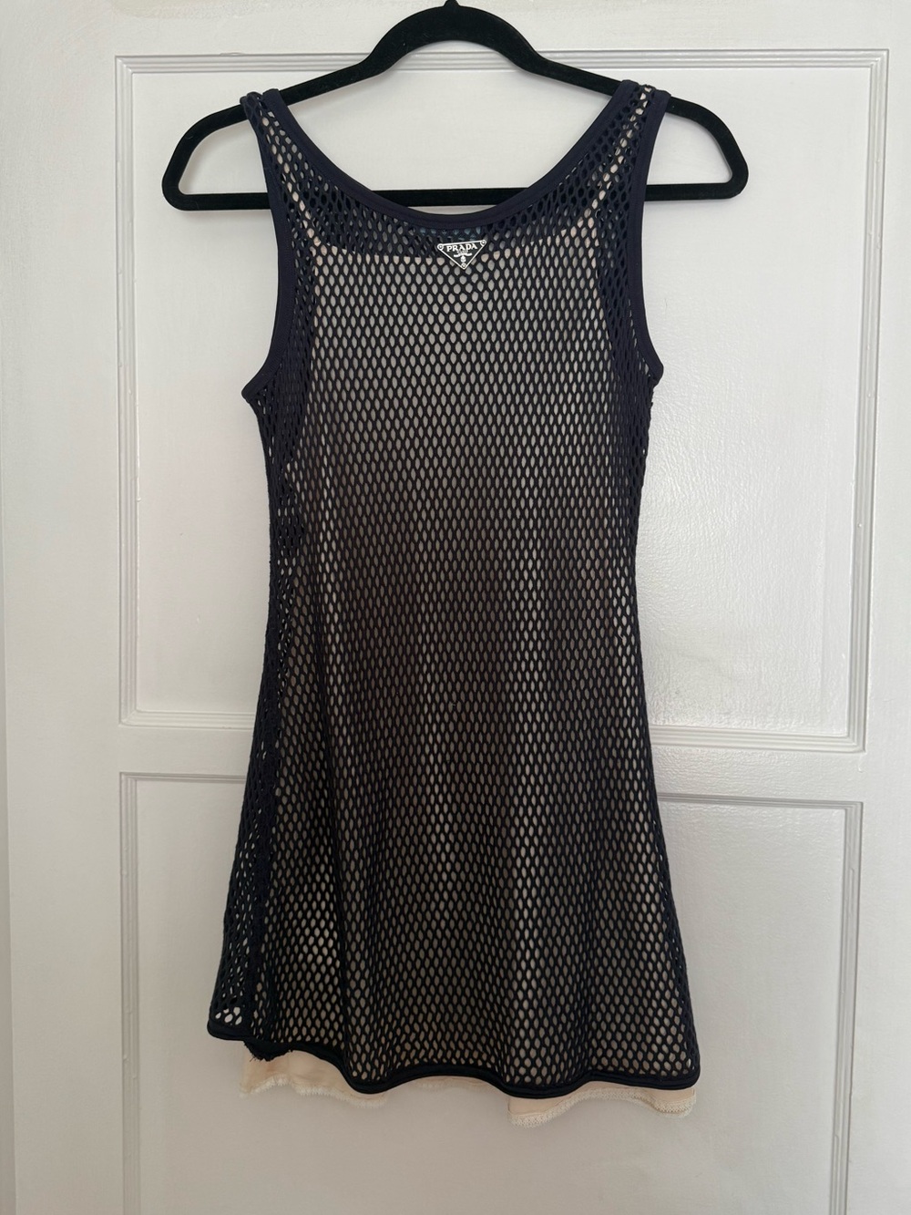 Prada Cotton Mesh Dress Size EU 36